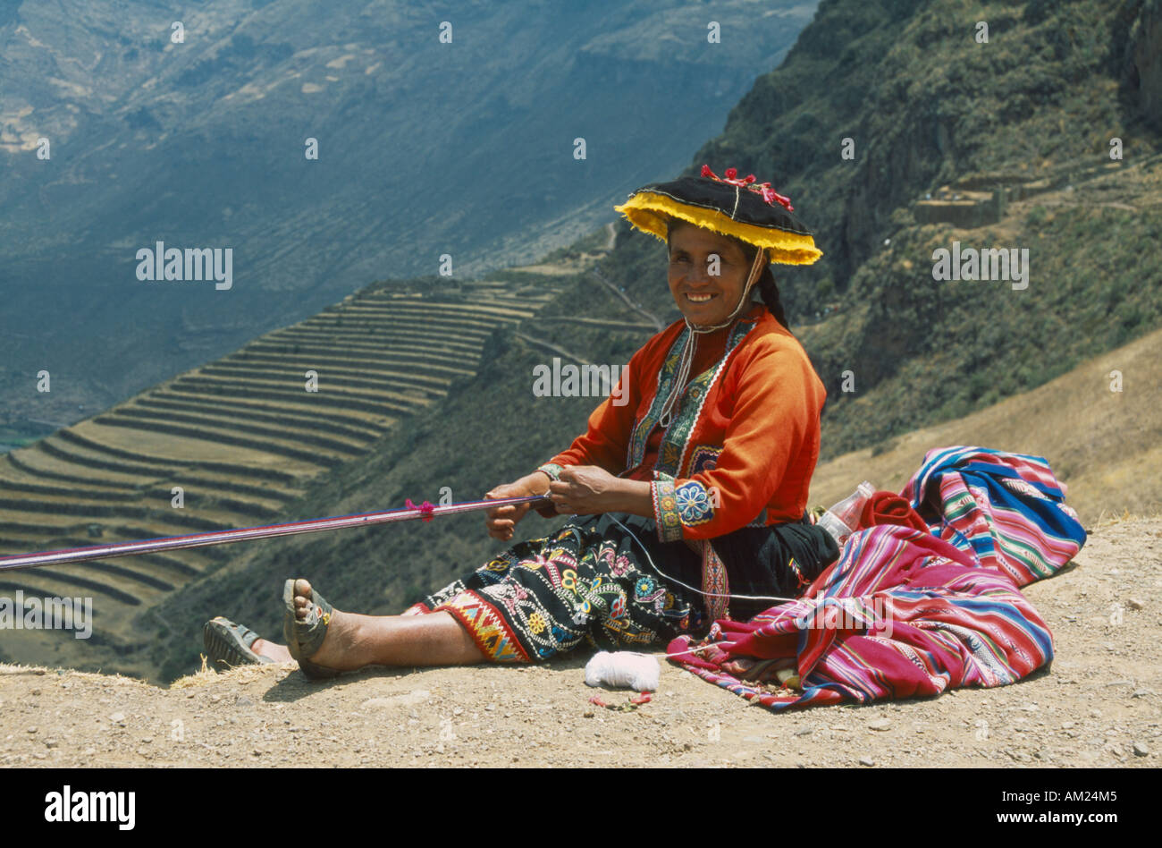 PERU Cusco Pisac Stockfoto