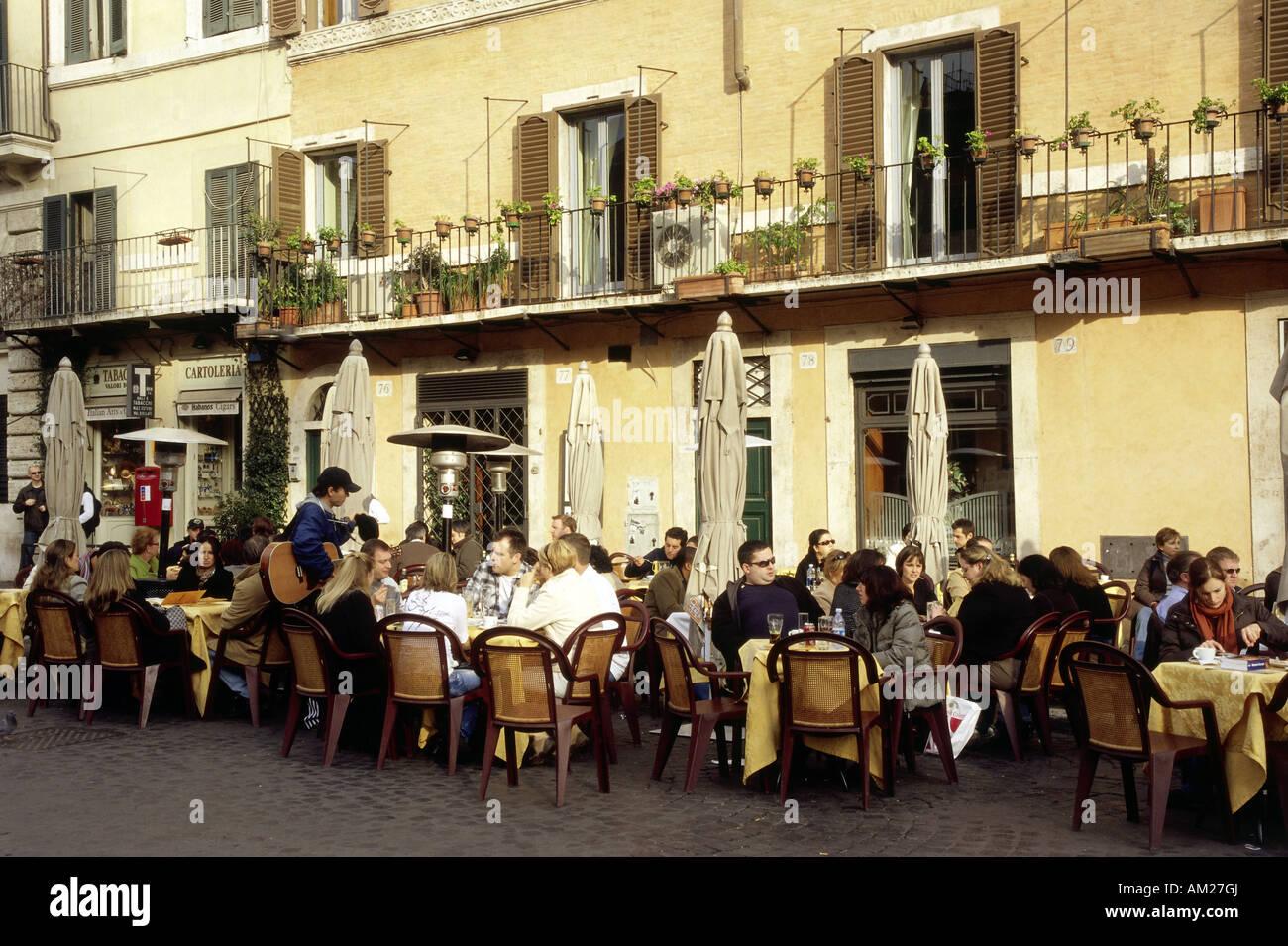 Geographie/Reisen, Italien, Rom, Gastronomie, Café, Piazza Navona, Additional-Rights - Clearance-Info - Not-Available Stockfoto