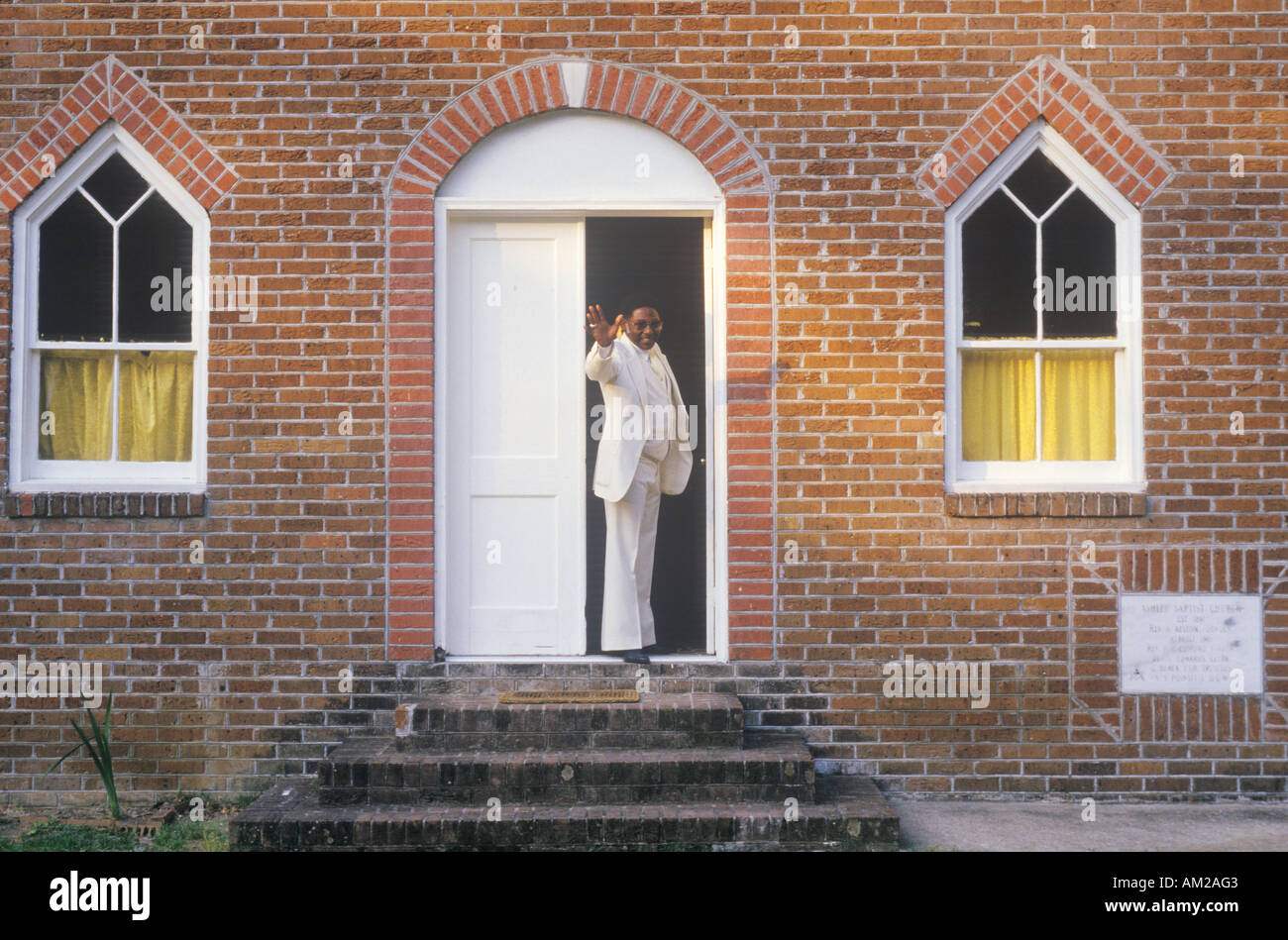 Schwarze Menschen in South Carolina Kirche Stockfoto