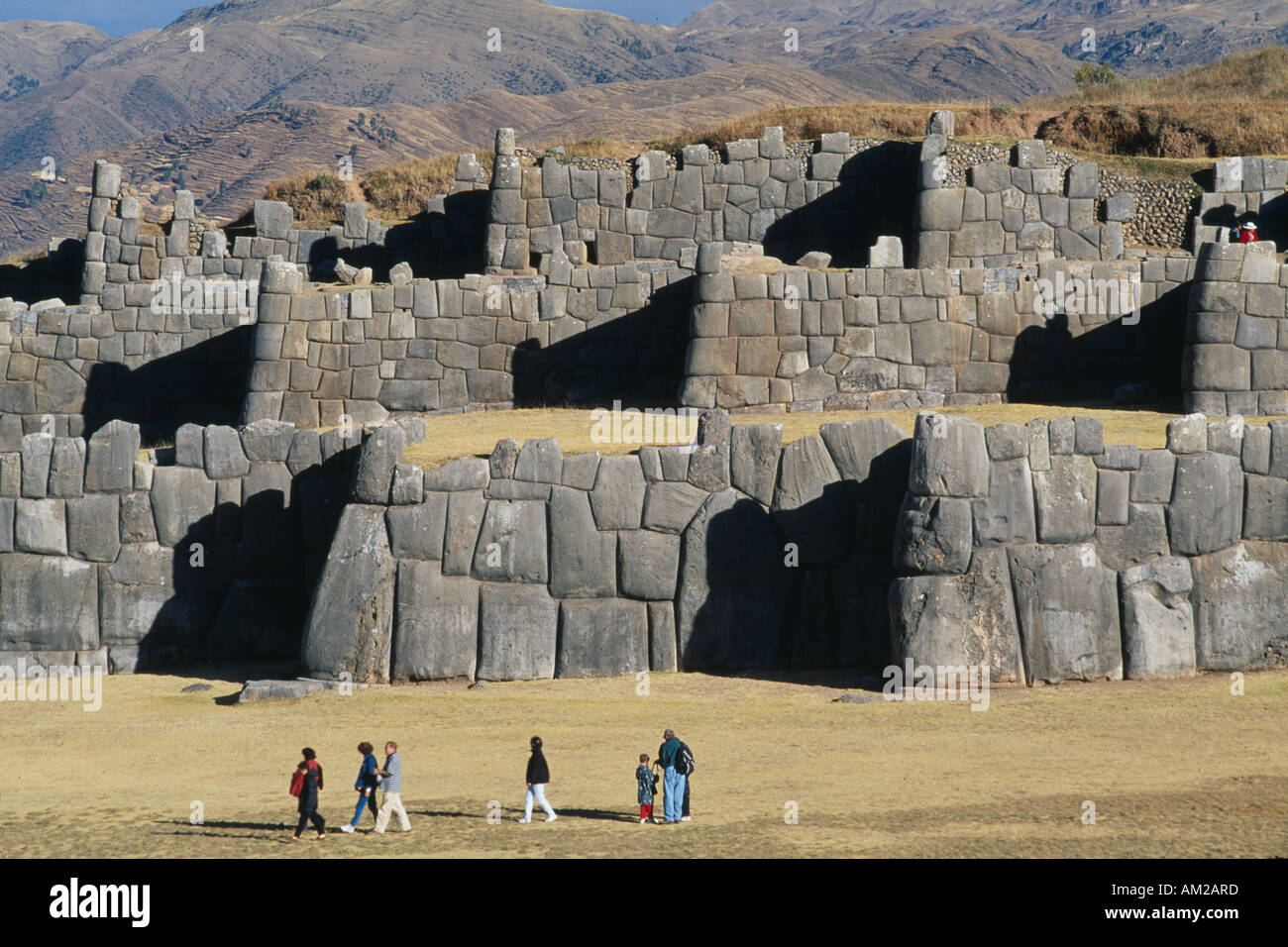 PERU-Cusco-Abteilung Sacsayhuamán Stockfoto