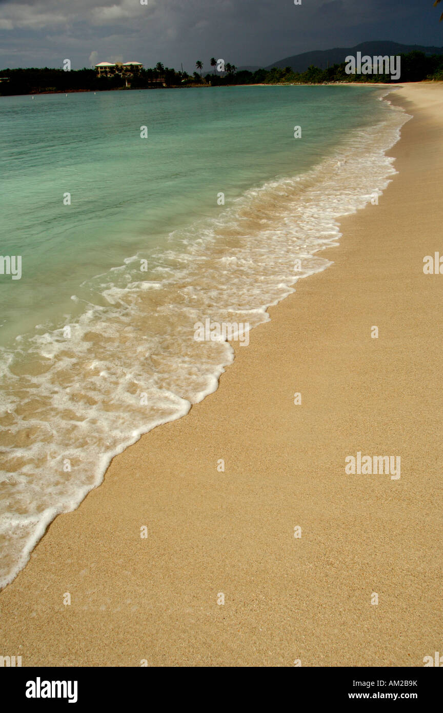 Karibik, US Virgin Islands, St.Thomas, Lindergh Bay, Emerald Beach. Stockfoto