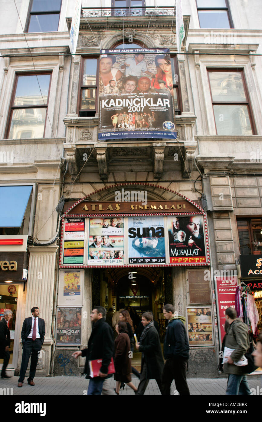 Türkische Kino in Beyoglu, Istanbul, Türkei Stockfoto