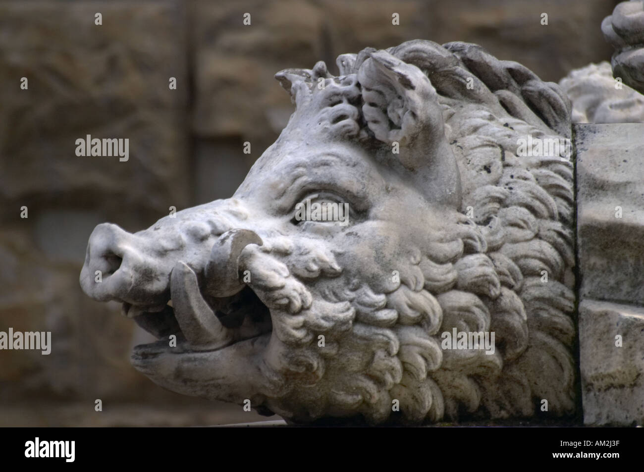 Detail vom 16. Jahrhundert Hercules und Grab-Statue am Piazza della Signoria, Florenz, Italien Stockfoto