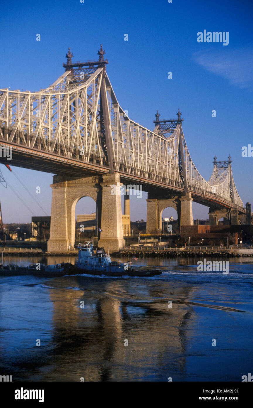 Die Queensboro 59th Street Bridge in Queens Stockfoto