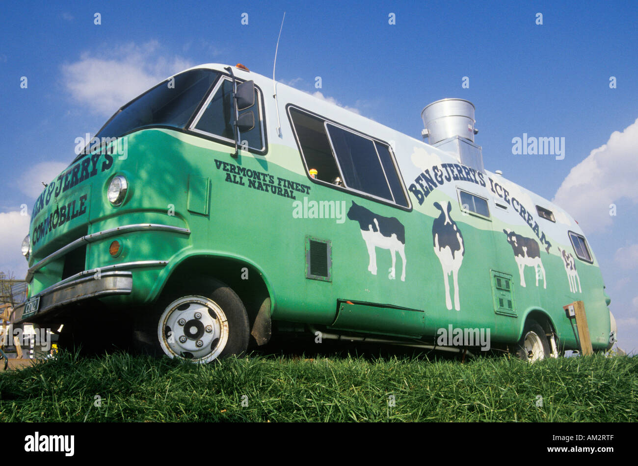 Ben &amp; Jerry s Eiswagen in Waterbury, Vermont Stockfoto