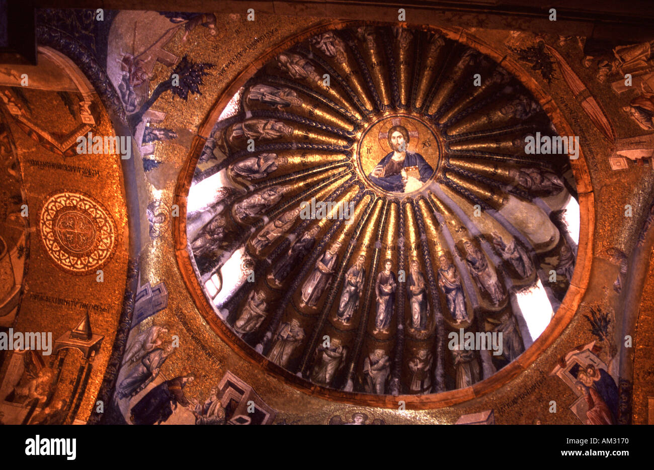 Byzantinische Fresken Kuppel in Istanbul Türkei Stockfoto