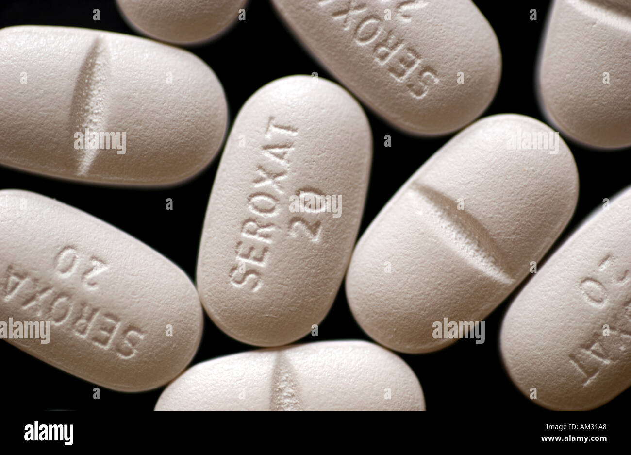Seroxat Tabletten Stockfoto