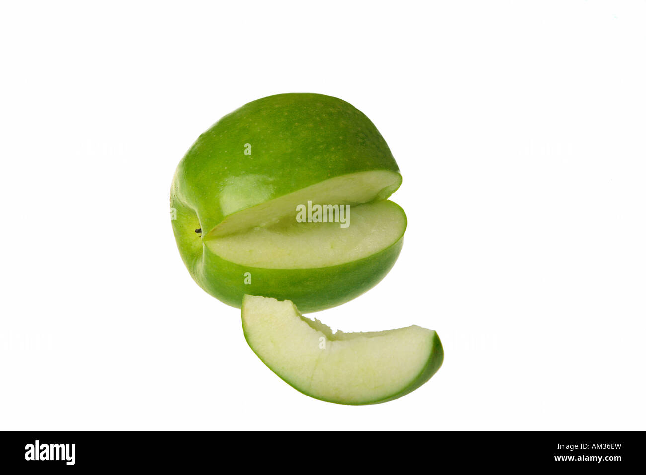 Apple Granny Smith Ausschneiden Stockfotografie Alamy