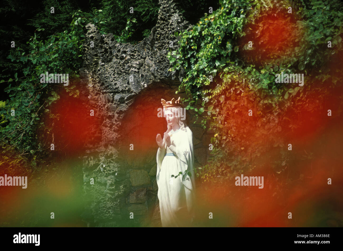 Statue der Muttergottes in Knock, Irland Stockfoto