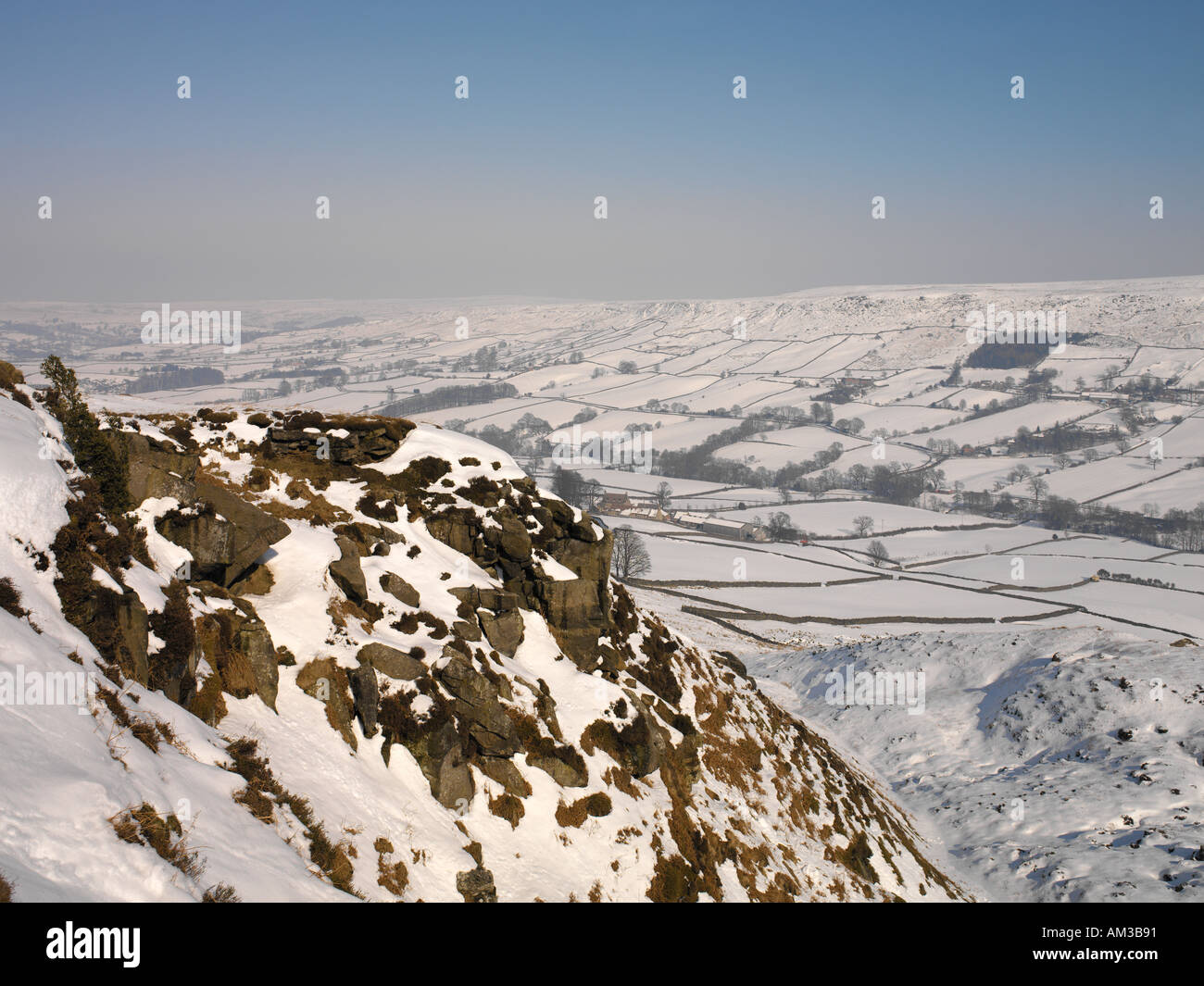 Winter in North Yorkshire Dales in Nordostengland Stockfoto