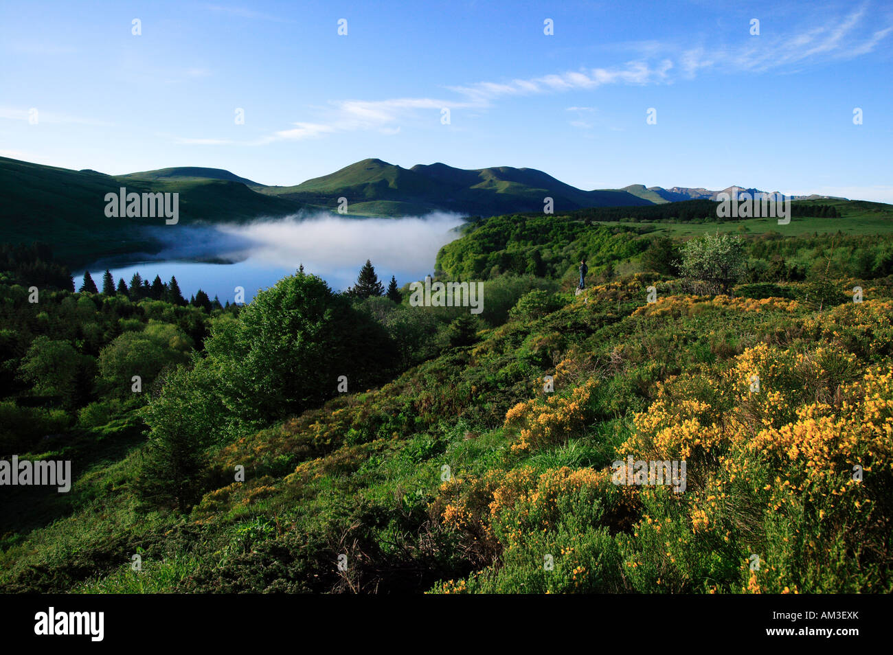 Frankreich, Puy de Dome, Guery See und Massif du Sancy, Monts Dore, Servieres See Stockfoto