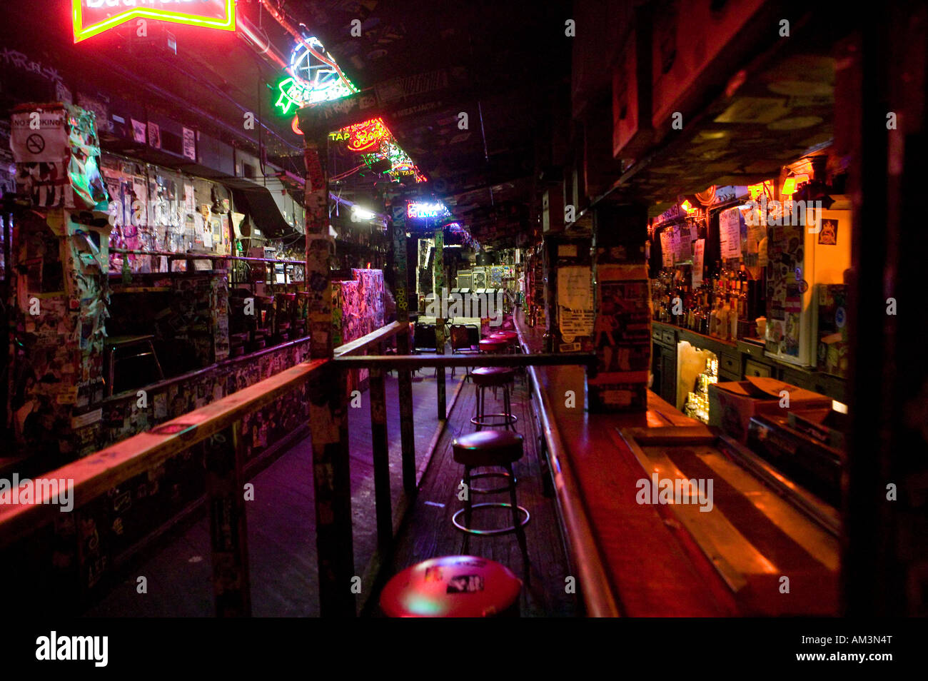 Innenansicht der CBGB-Clubs an der Bowery in New York City USA, Oktober 2006 Stockfoto