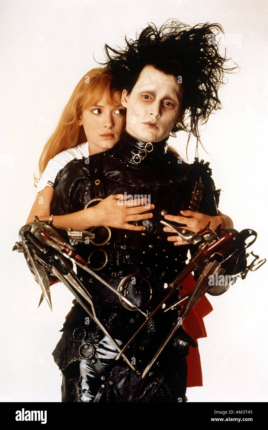 EDWARD mit den SCHERENHÄNDEN 1990 Film mit Johnny Depp und Winona Ryder  Stockfotografie - Alamy