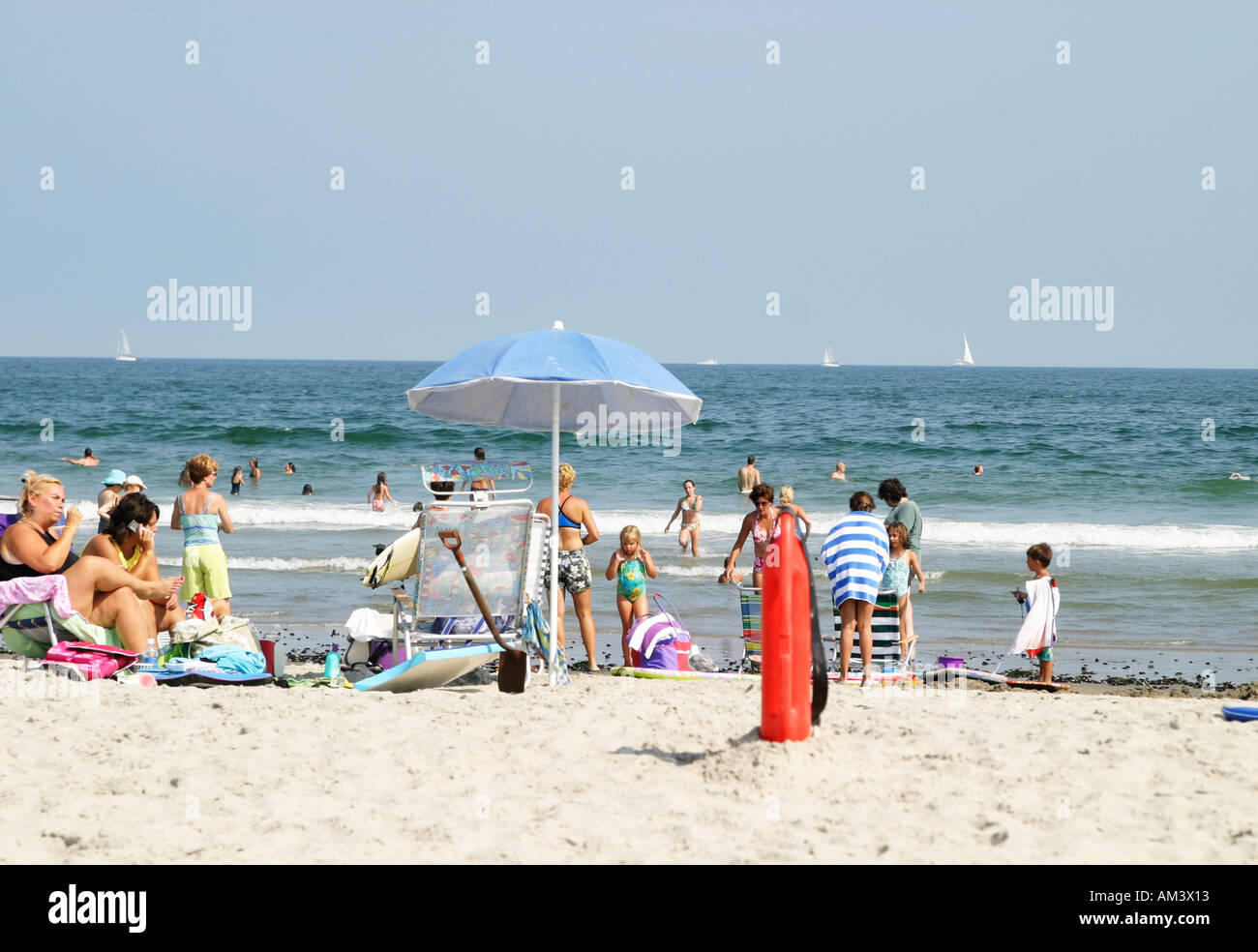 Strand von Narragansett, Rhode Island Stockfoto