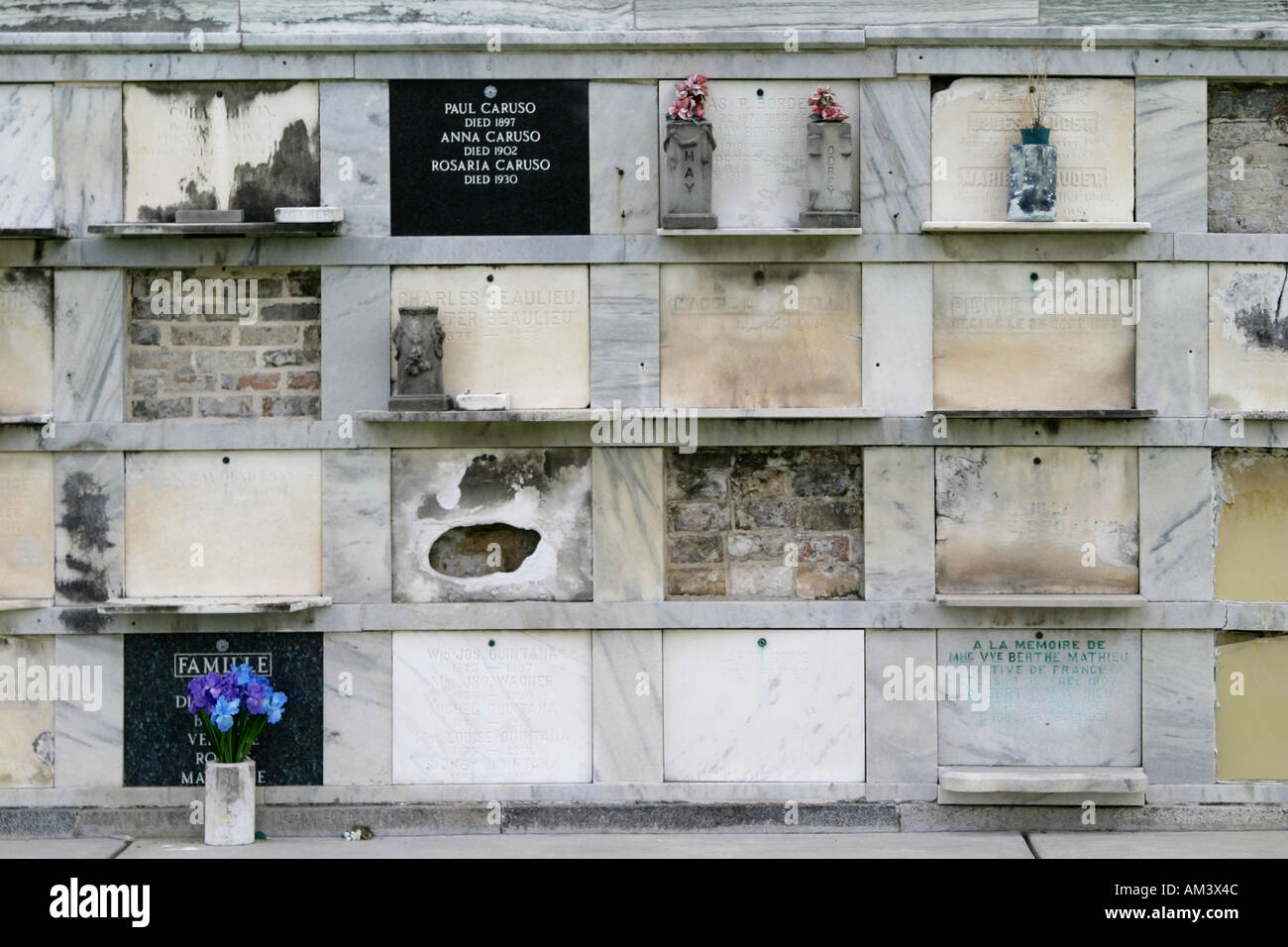 Über dem Boden Friedhof Stockfoto