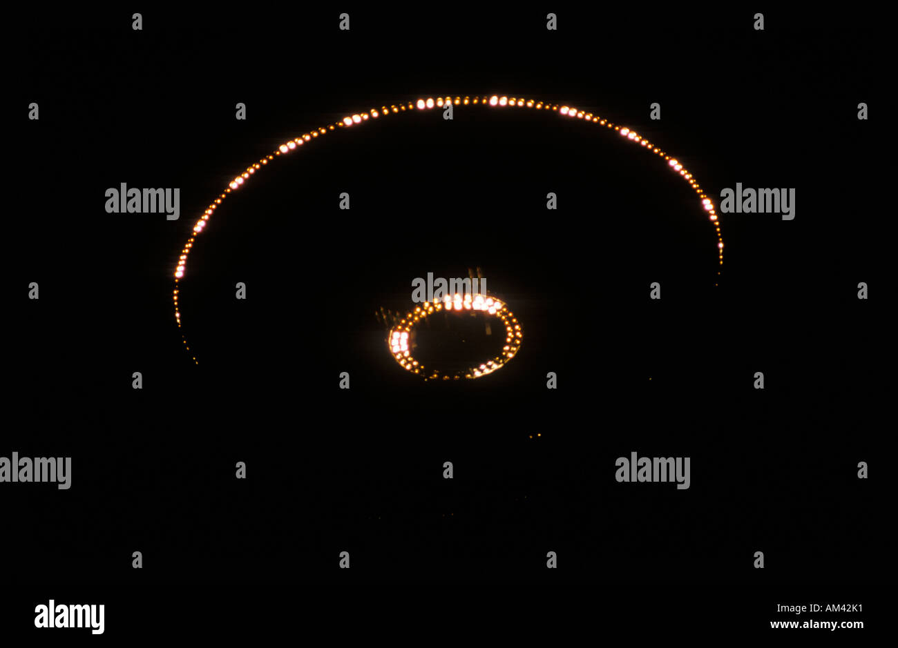 Ein UFO, die an den Olympischen Spielen 1984 Stockfoto