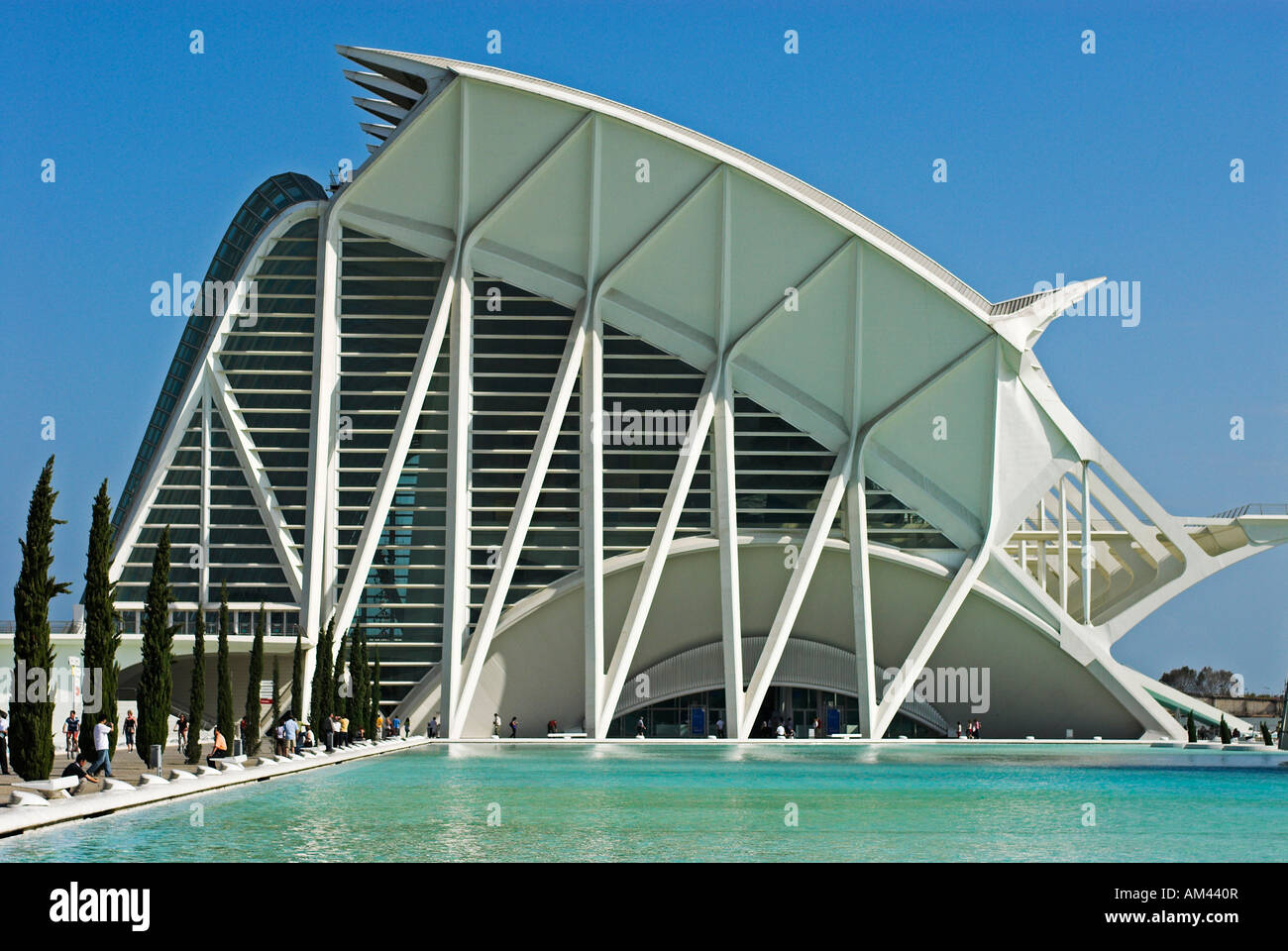 Science Museum Príncipe Felipe in der Stadt der Künste und Wissenschaften, Stadt von Valencia, Spanien, Europa Stockfoto