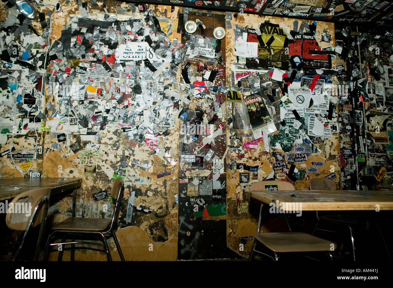 Innenansicht der CBGB-Clubs an der Bowery in New York City USA, Oktober 2006 Stockfoto