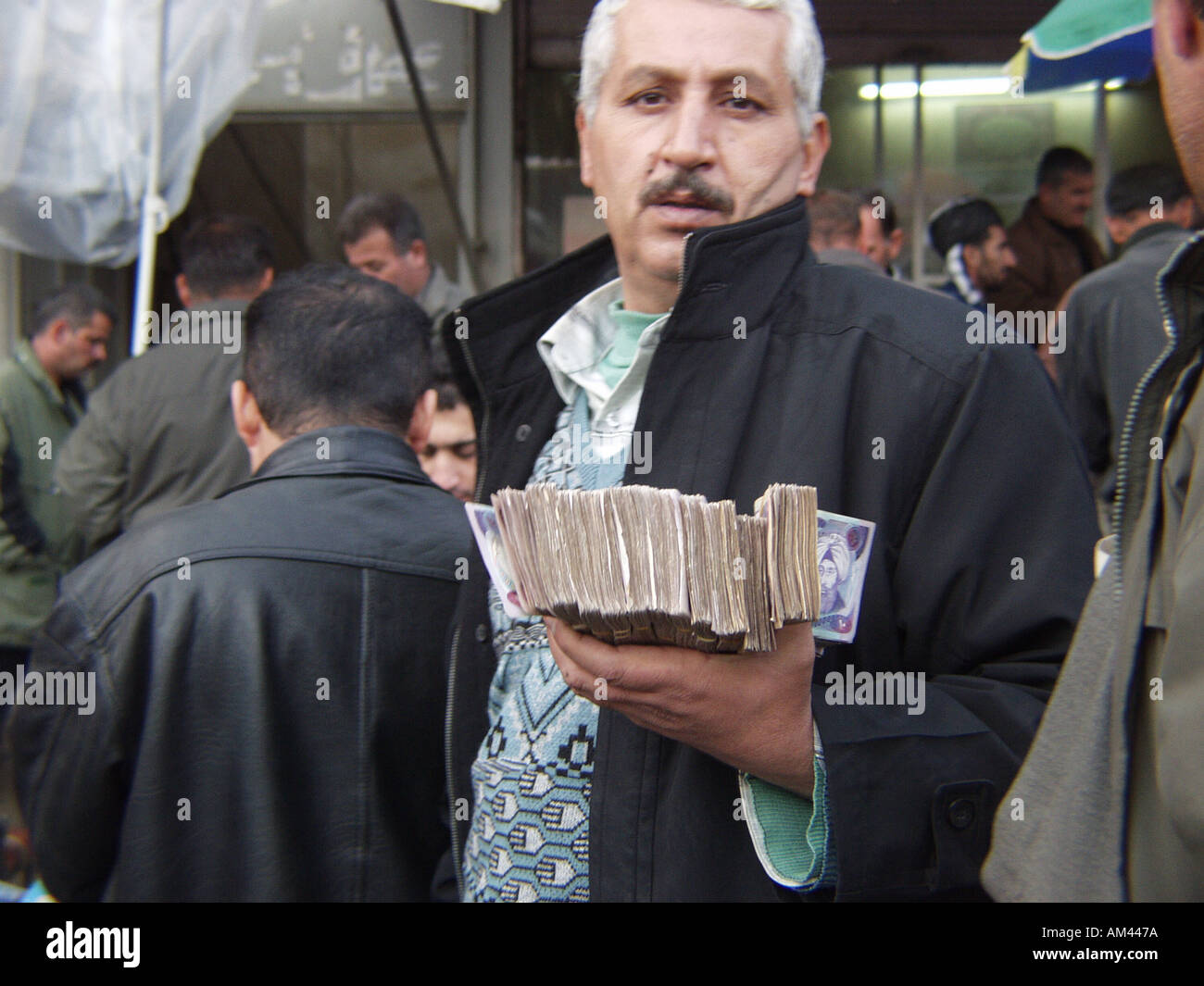 Sulaimaniyah Kurdistan-Irak-Devisenmarkt Stockfoto