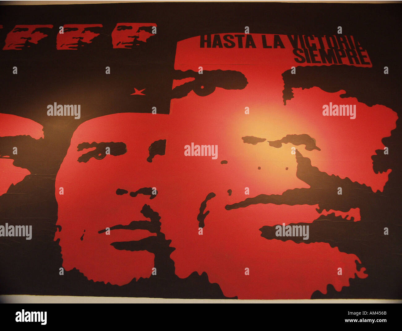 Che Plakat Havanna Casa de América Havanna Kuba Stockfoto