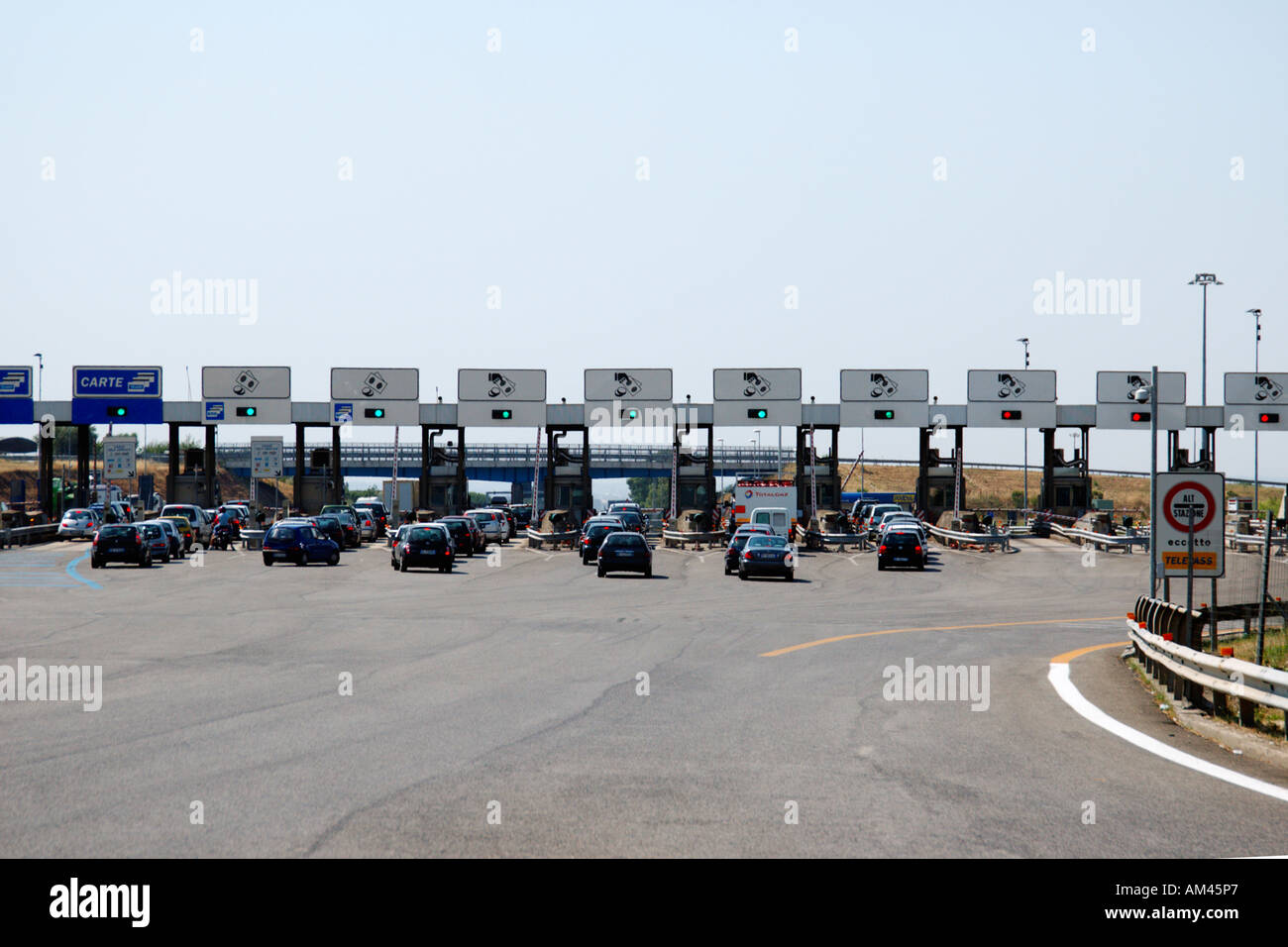 AutobahnMautstellen am Ausgang A1 Napoli Rom Autostrada in der Nähe