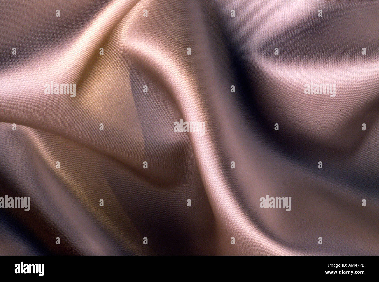 Seidenmaterial mit rüschen Stockfoto