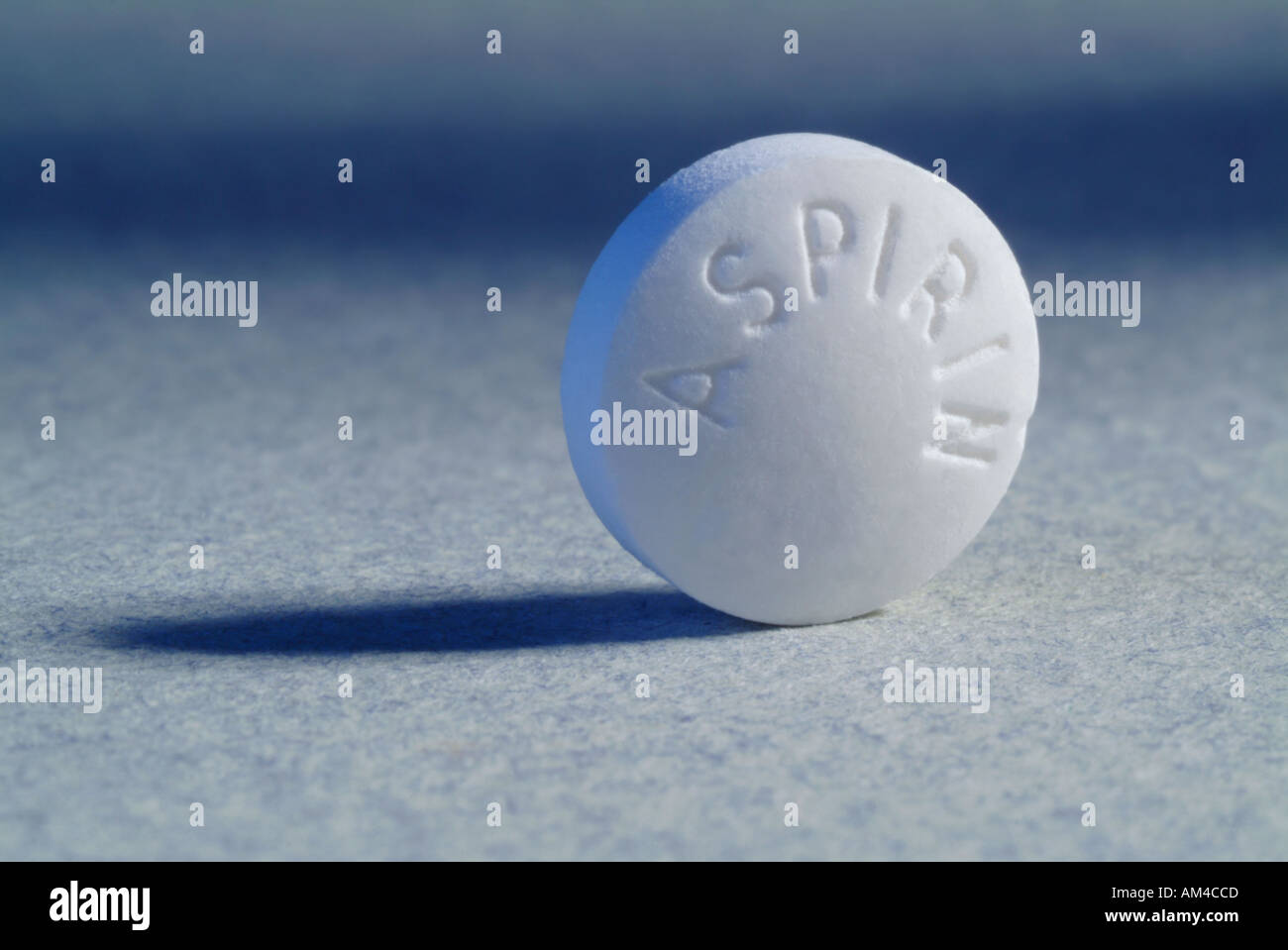 Aspirin-Tablette hautnah Stockfoto
