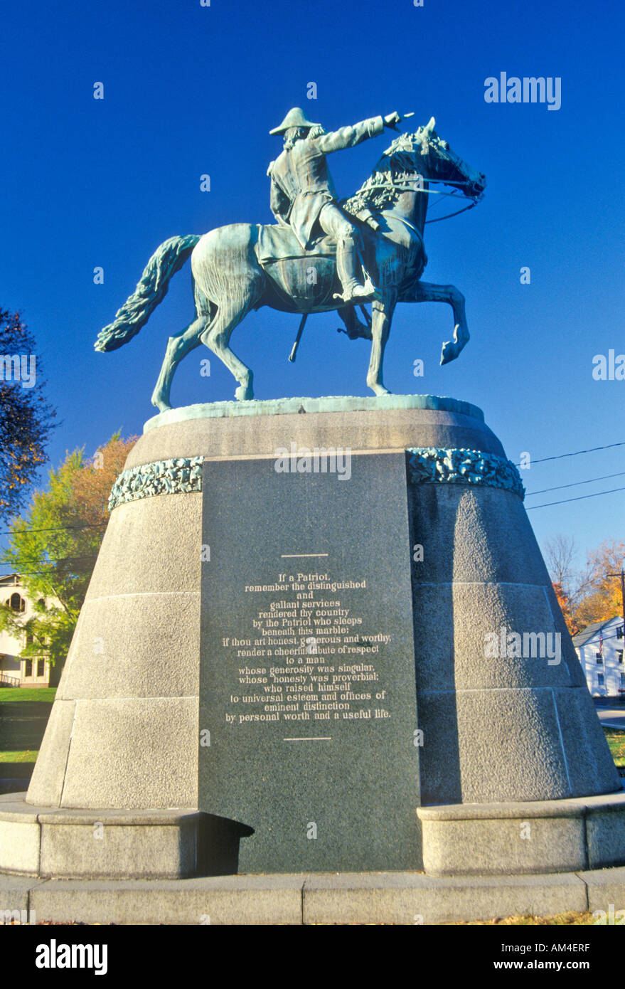 New England Statue entlang der malerischen Route 169 Brooklyn-Connecticut Stockfoto