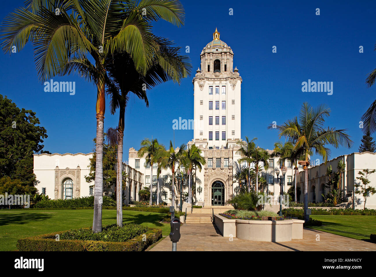 USA, California, Los Angeles, Beverly Hills City Hall Stockfoto