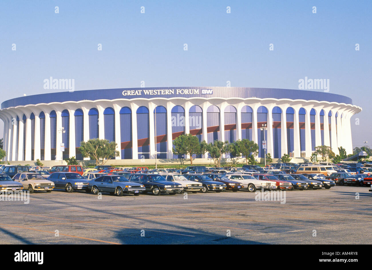 Großer Western Forum nach Hause von der LA Lakers Inglewood California  Stockfotografie - Alamy