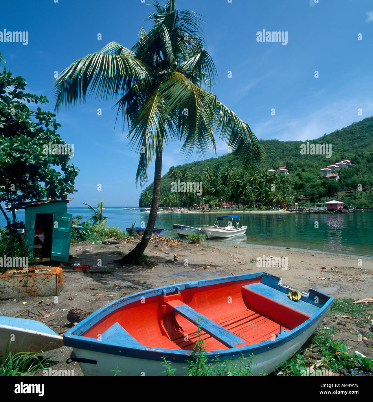 Marigot Bay, St. Lucia, Karibik, Caribbean Stockfoto