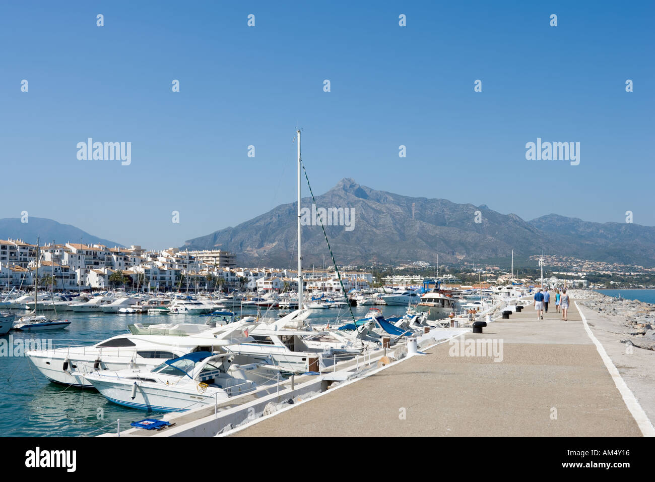 Puerto Banus, Costa Del Sol, Andalusien, Spanien Stockfoto