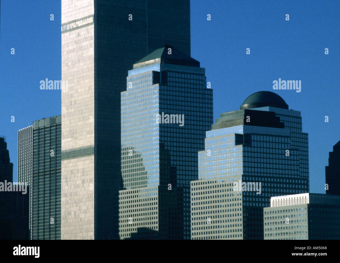 New York City Gebäude einen der Zwillingstürme am Ground Zero vor 9/11 Stockfoto