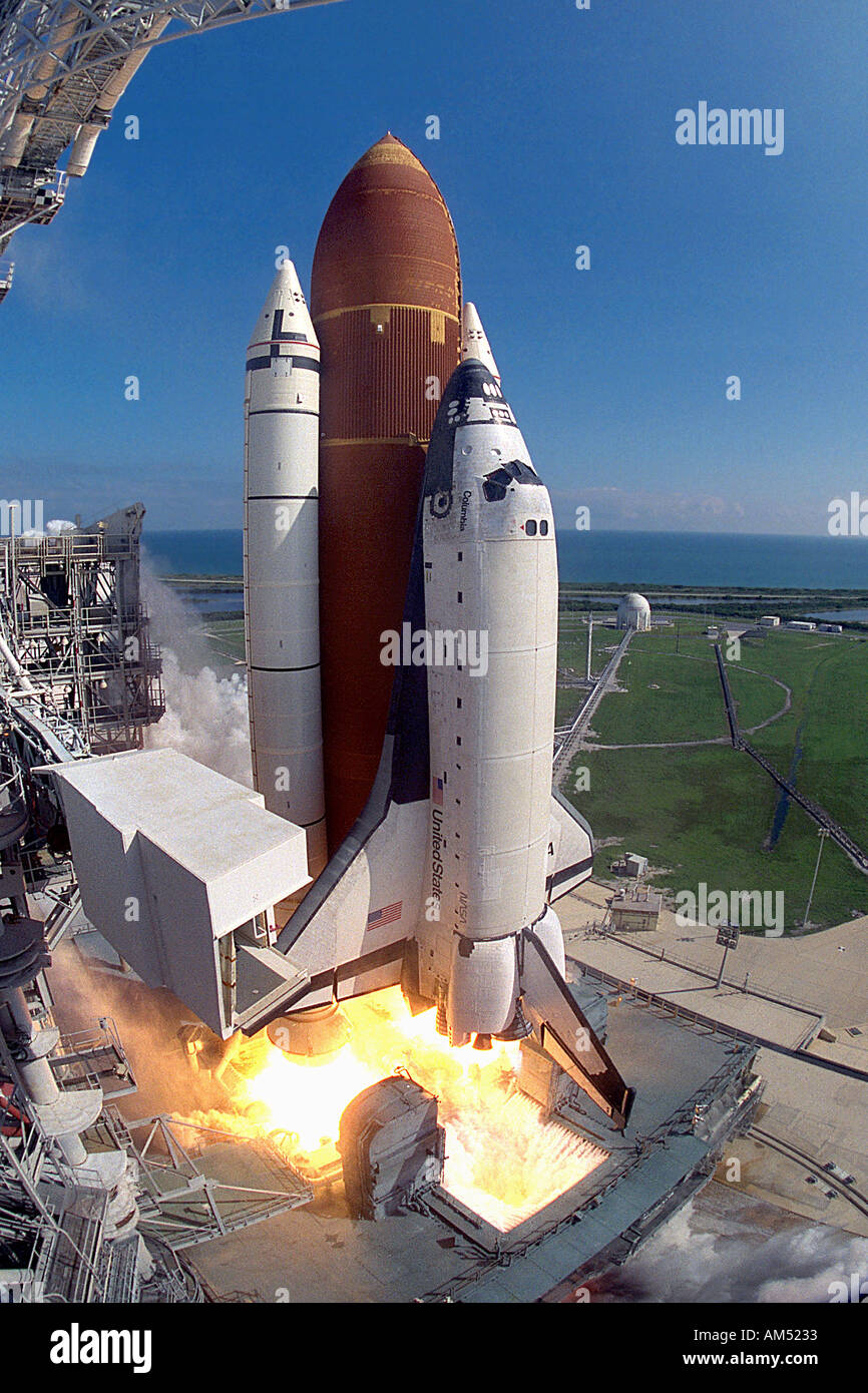 Columbia-STS-58 Shuttle-Start bei der NASA in Florida Stockfoto