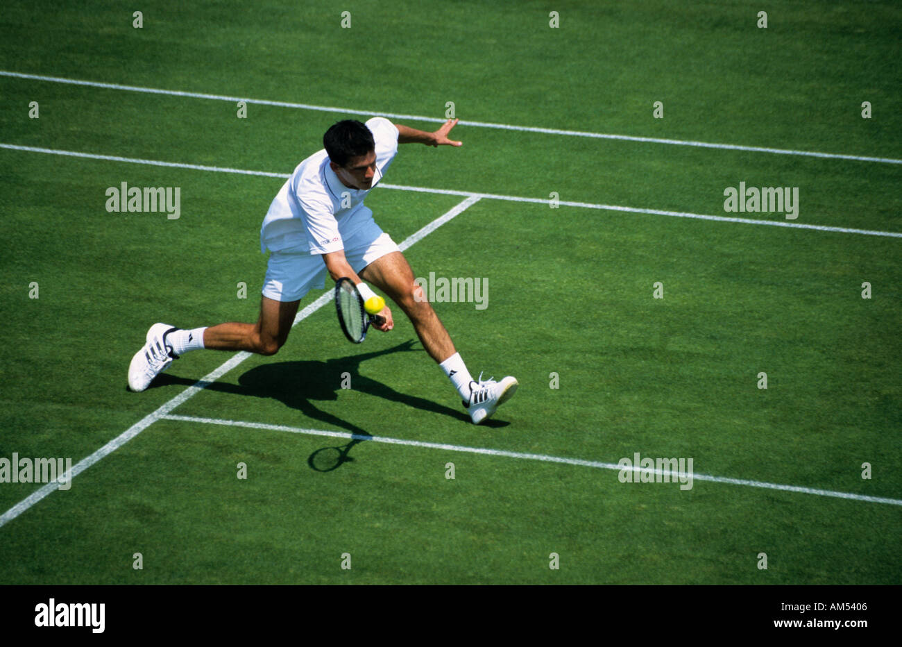 Tim Henman in Wimbledon 2001 Stockfoto