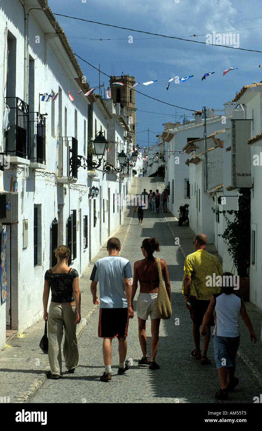 Altea-Touristen Stockfoto