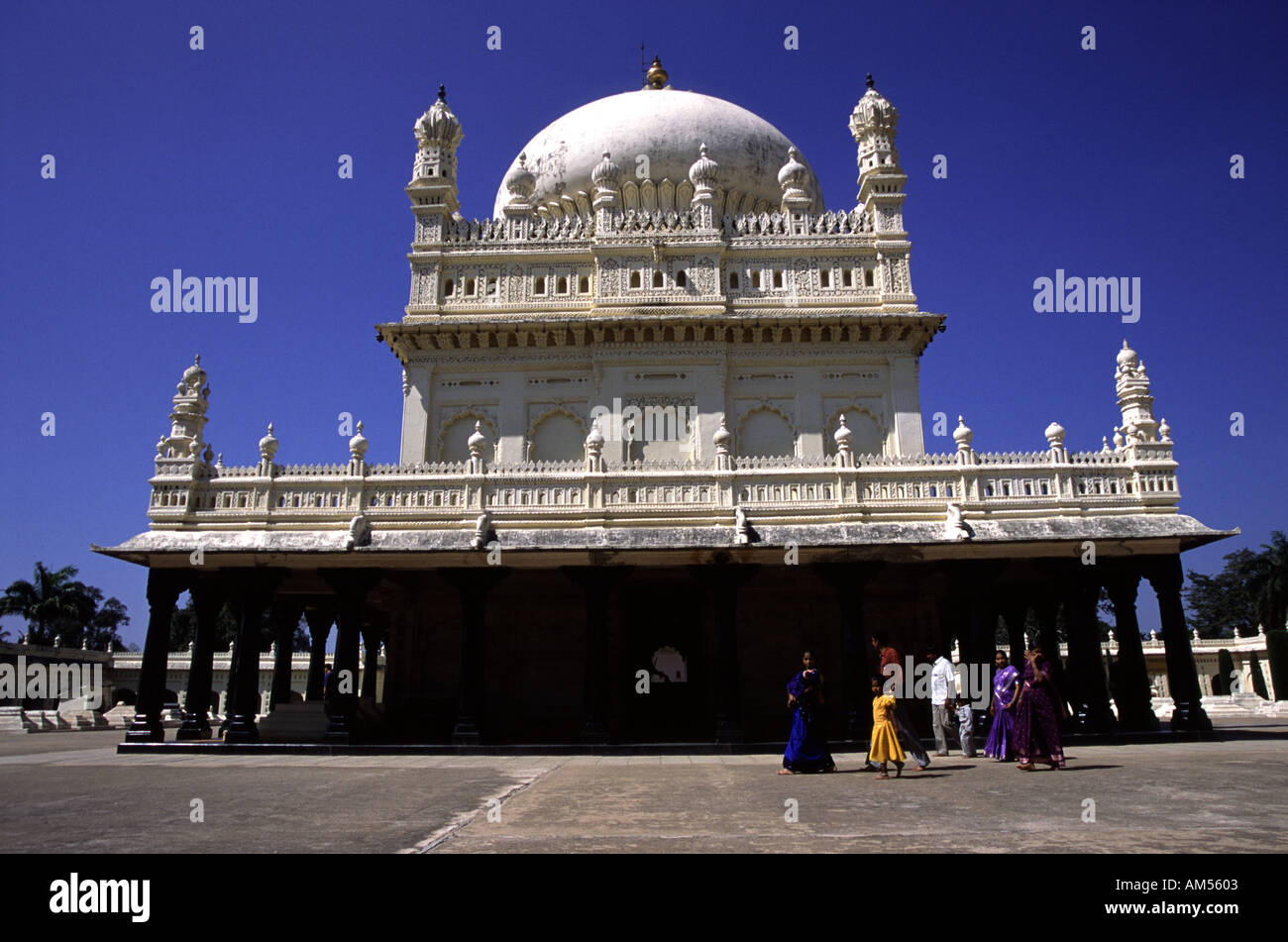 Tipus Mausoleum Srirangapatnam in der Nähe von Mysore in Karnataka, Indien Stockfoto