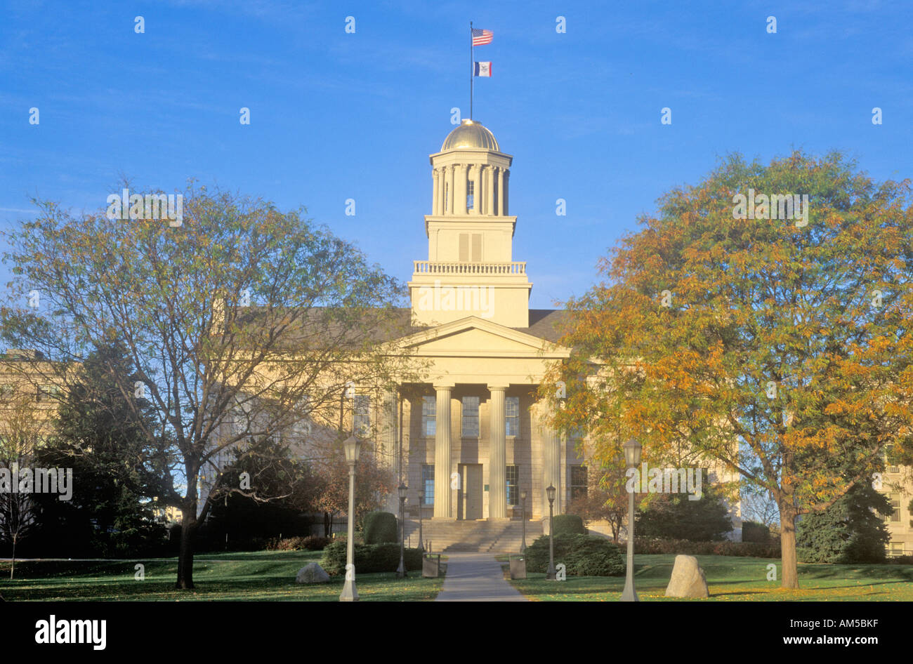 Old State Capitol von Iowa Iowa City, Iowa Stockfoto