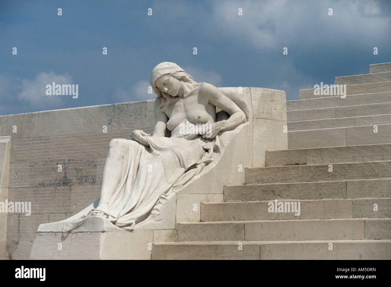 Detail von Vimy Ridge WW1 Memorial Frankreich Stockfoto