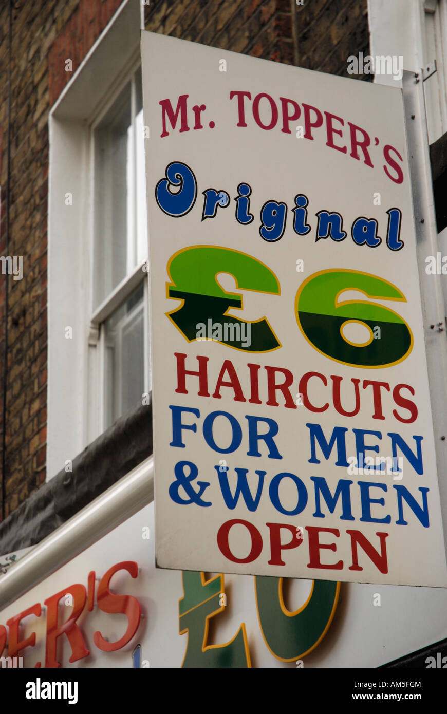 Melden Sie Aussen Herr Topper S Barber Shop Werbung