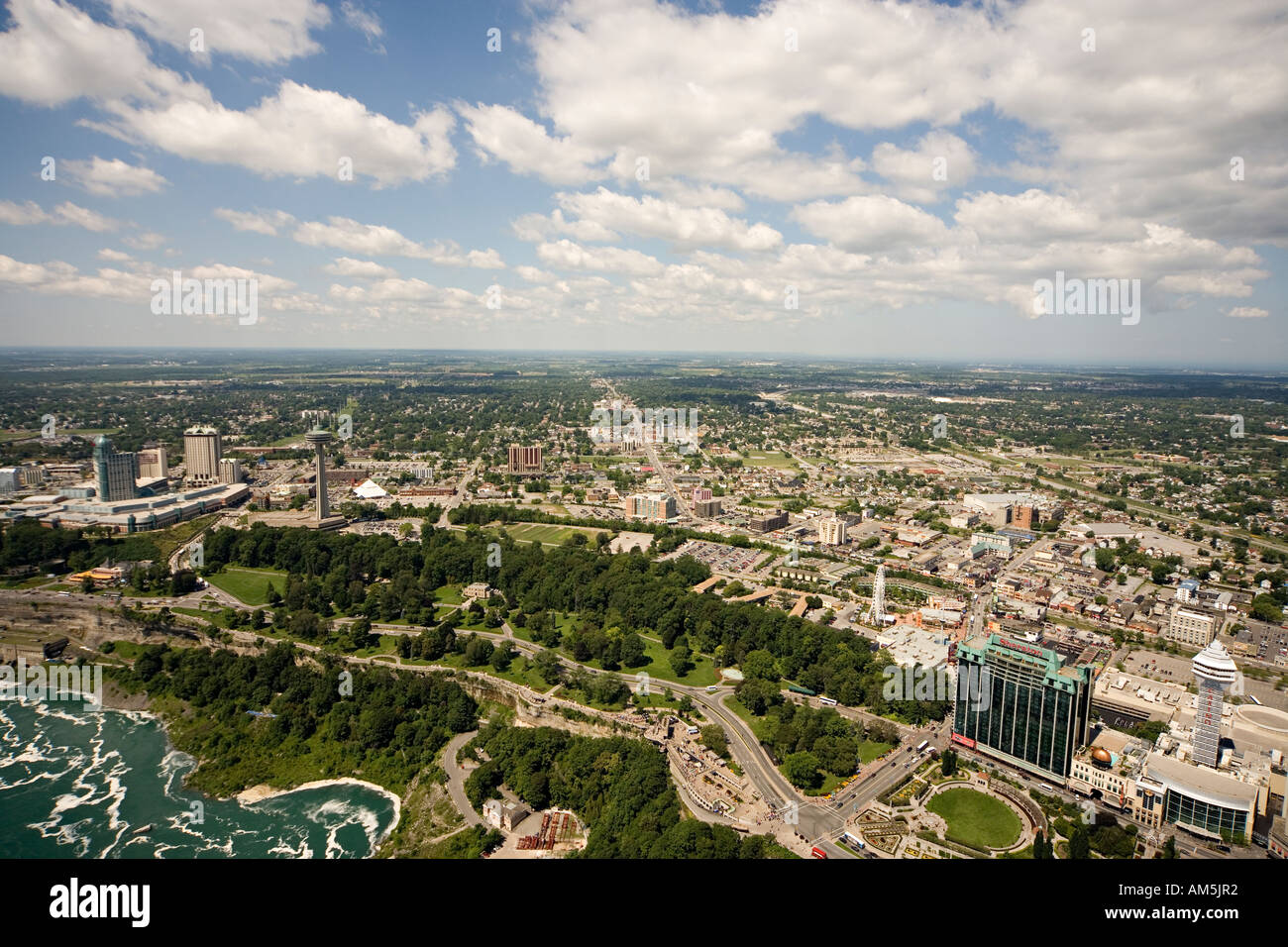 Niagarafälle Aerial kanadische Seite Stockfoto