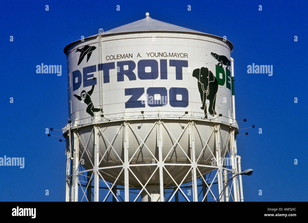 Wasserturm in Detroit Zoo in Detroit MI Stockfoto