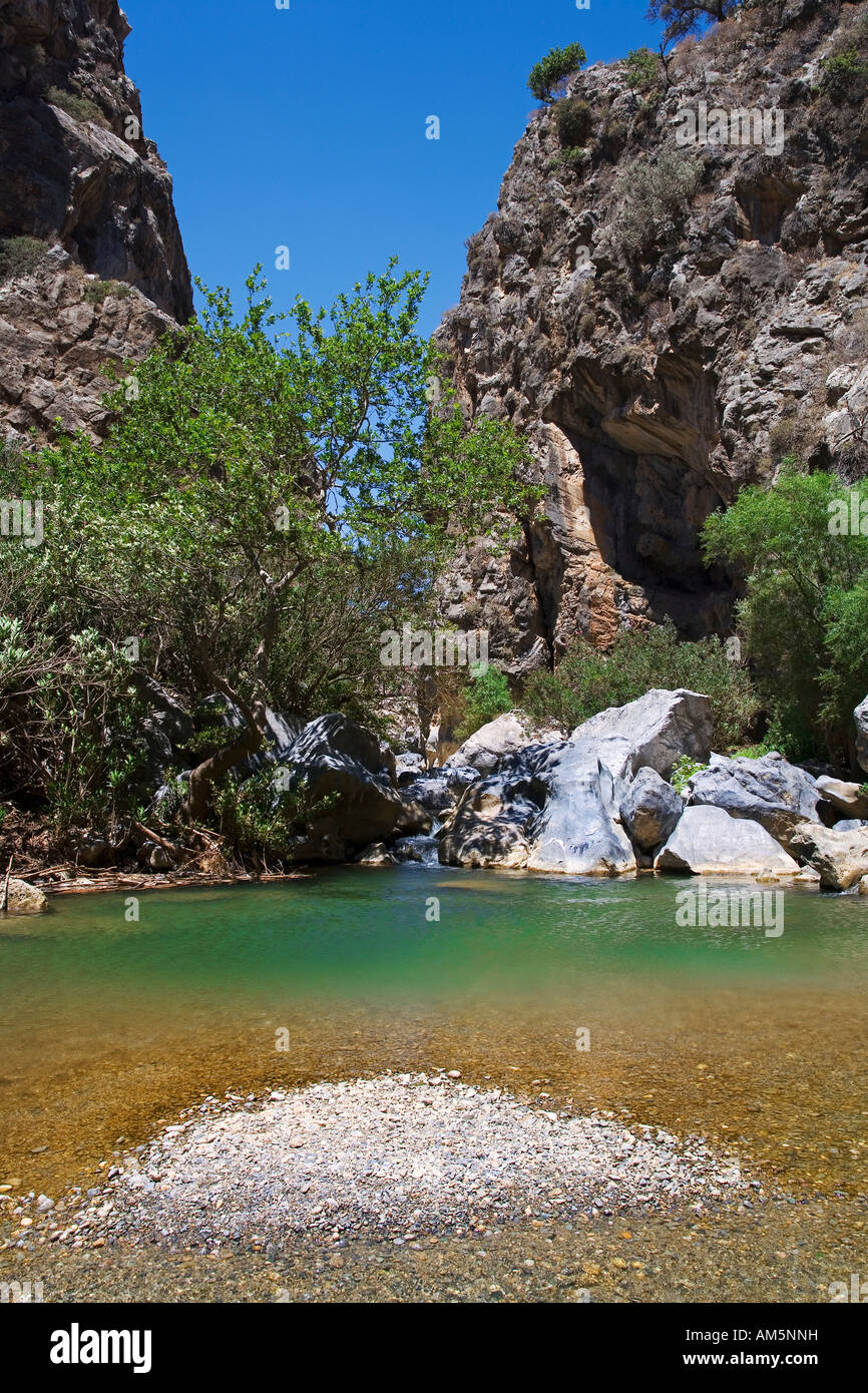 Kourtaliotiko Schlucht, Iraklion (Heraklion), Kreta, Griechenland, Europa Stockfoto