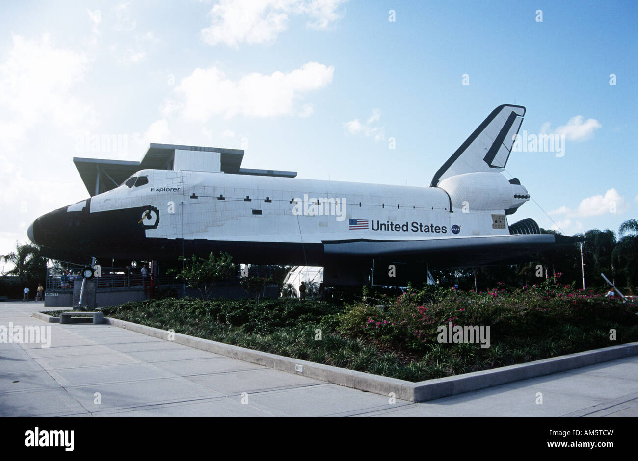 Space Shuttle Explorer, John F Kennedy Space Centers auf Merritt Island, in der Nähe von Cape Canaveral, Brevard County, Florida, USA Stockfoto