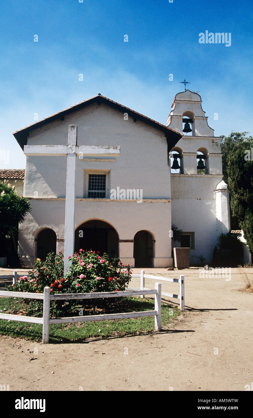 Mission San Juan Bautista, San Juan Bautista, Kalifornien, USA Stockfoto
