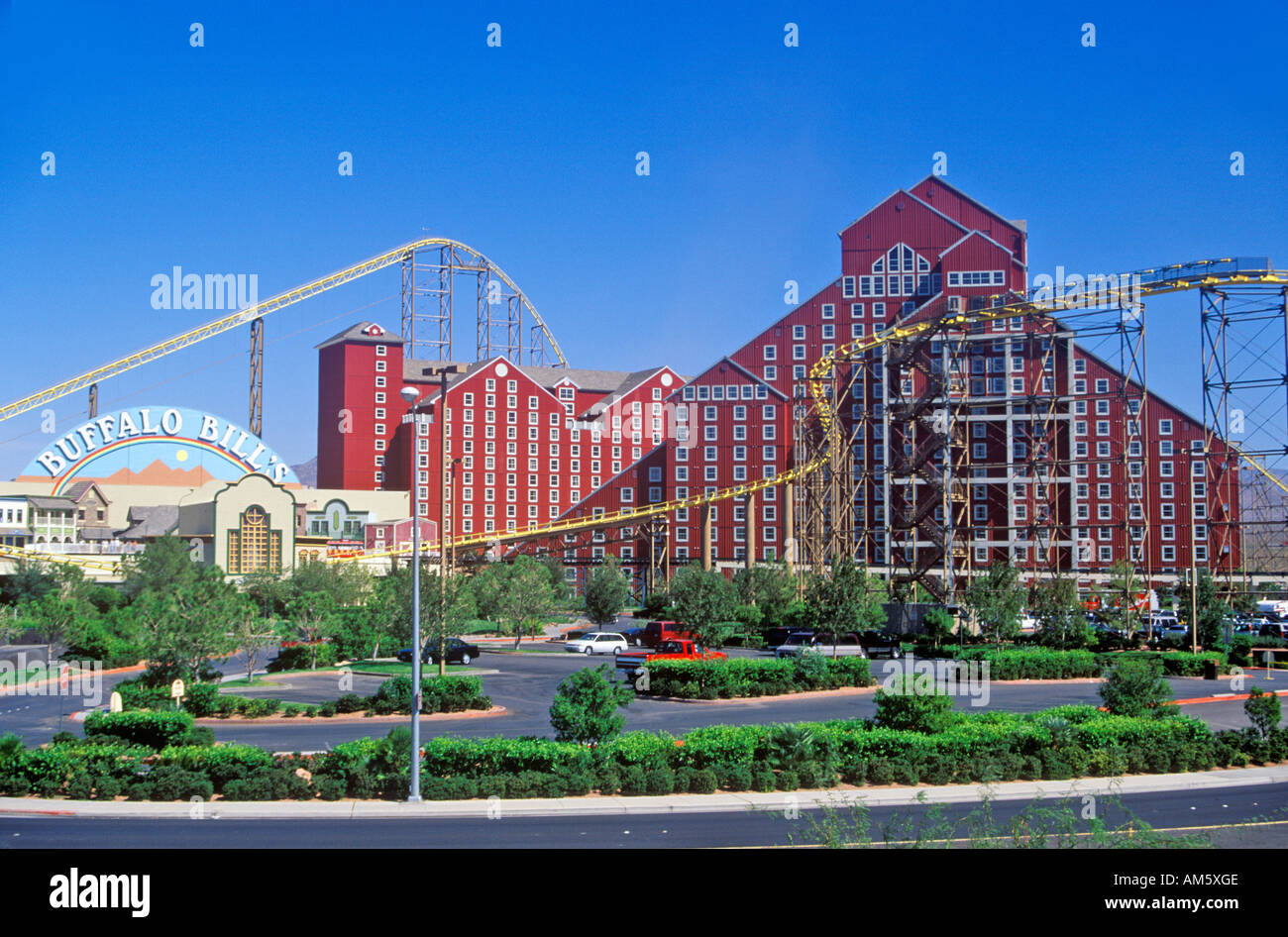 Buffalo Bill s Resort Casino auf NV und CA Staatsgrenze Stockfoto