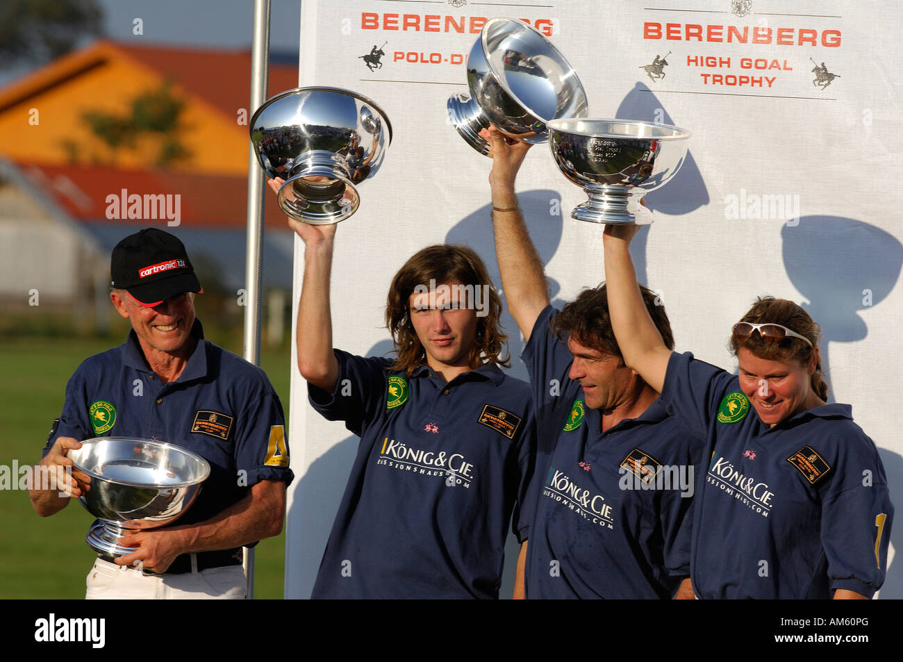 Koenig & Cie an die Sieger zu Ehren, zweitens Poloturnier, Berenberg hohe Ziel Trophy 2007, Thann, Holzkirchen, U-Team Stockfoto