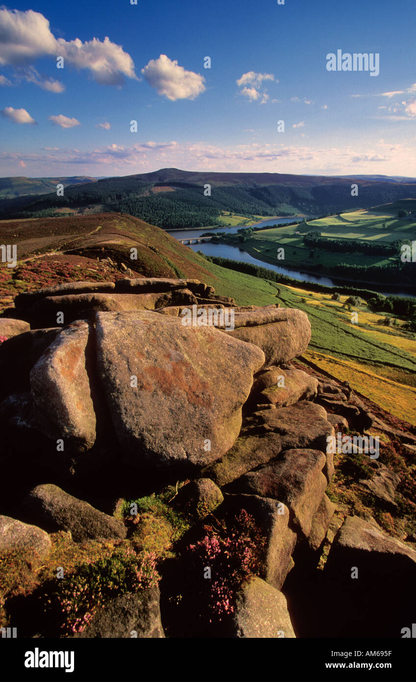 Whinstone Lee Tor von Derwent Kante in der Nähe von Sheffield England UK eye35.com Stockfoto