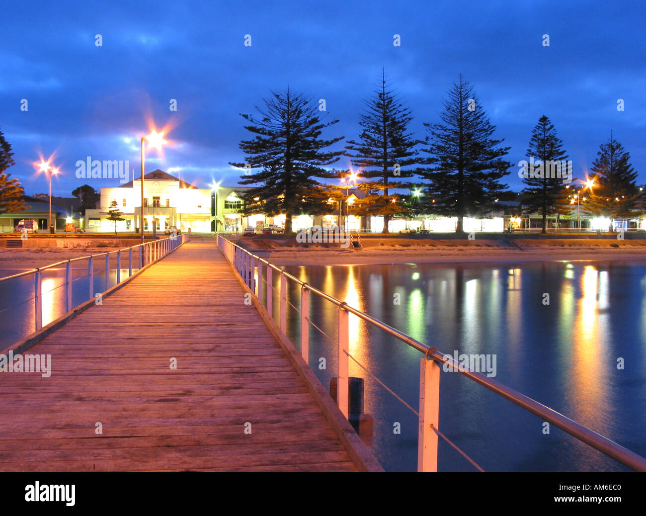 Anlegestelle Stadthafen Lincoln Südaustralien Stockfoto
