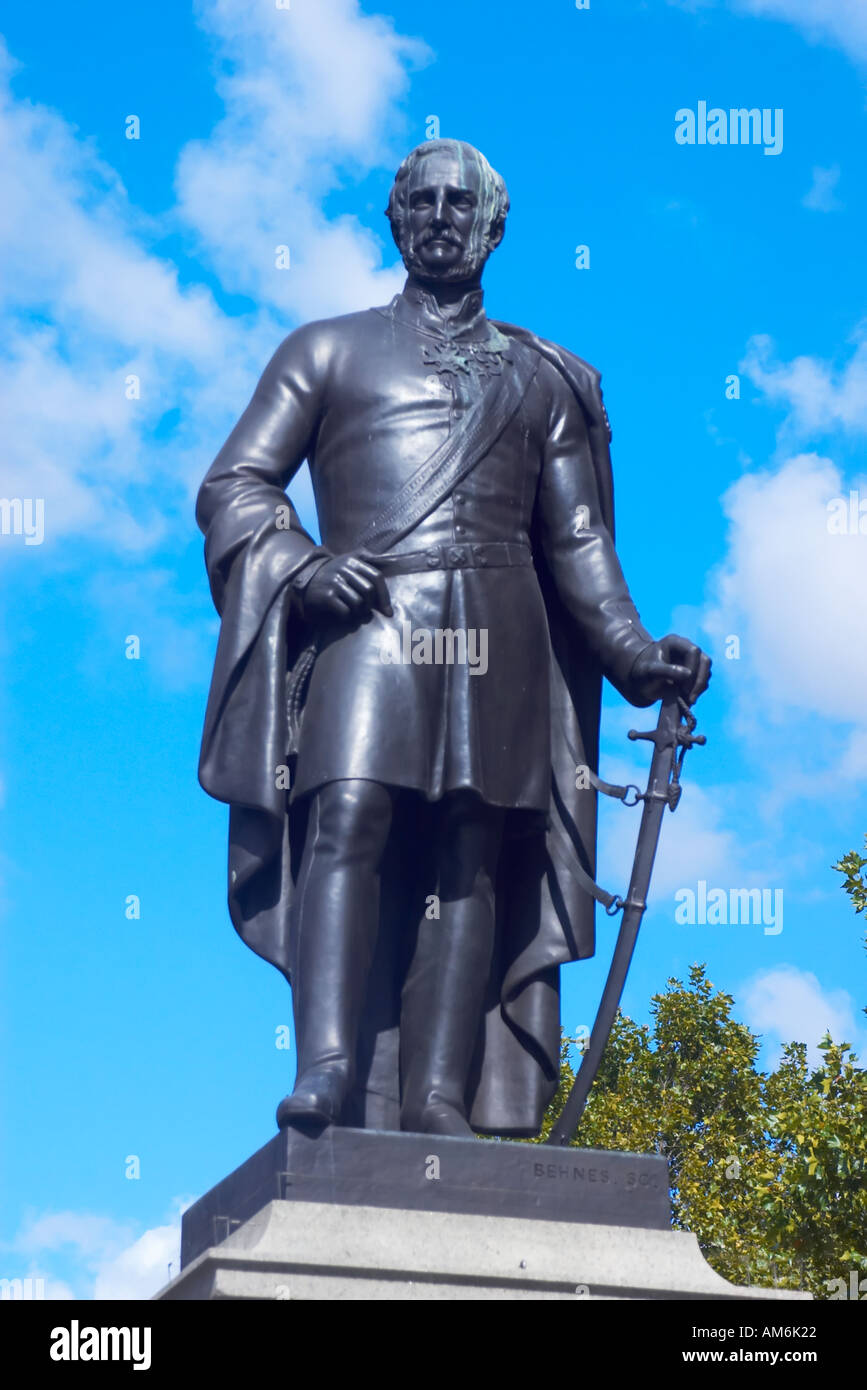 Statue von Major-General Sir Henry Havelock in Trafalgar Square-London-UK Stockfoto